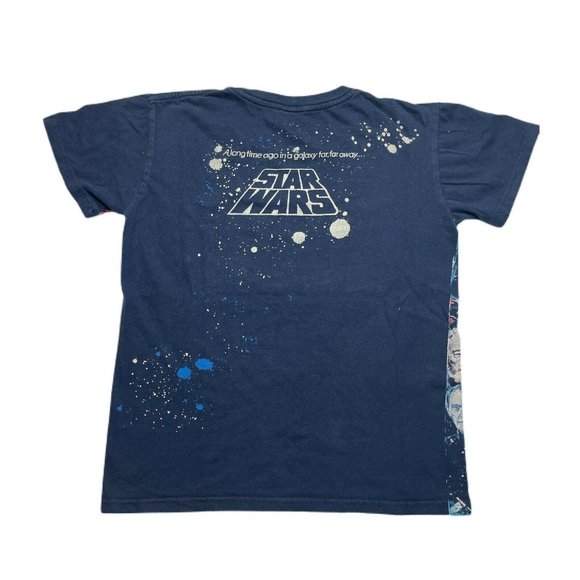 Vintage Y2K Star Wars All Over Print T-Shirt Disney Tee Kids Small - Picture 2 of 6